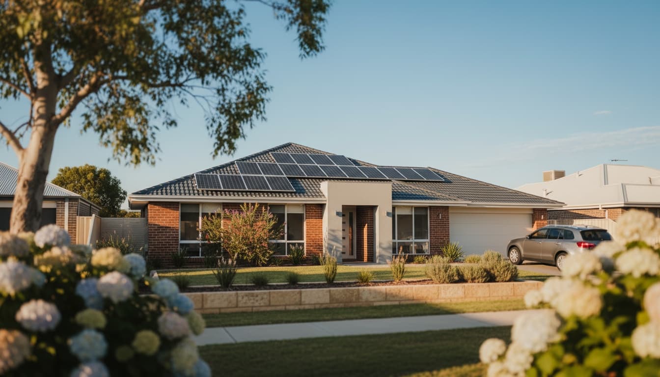 Adelaide home with solar panels